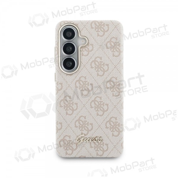 Samsung Galaxy S26 case - Guess PU 4G Script Metal Logo Magnetic (pink)