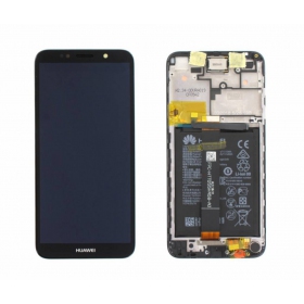 Huawei Y5 2018 screen (black) (with frame and battery) (service pack) (original)