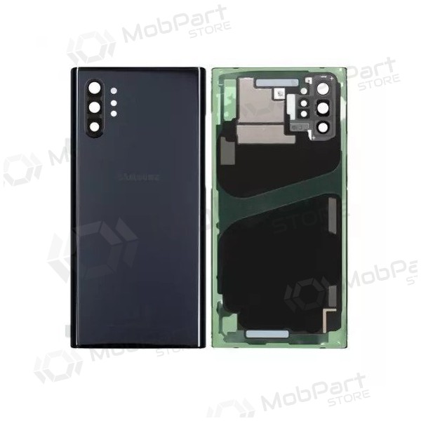 Samsung N975F Galaxy Note 10 Plus back / rear cover black (Aura Black) (used grade C, original)