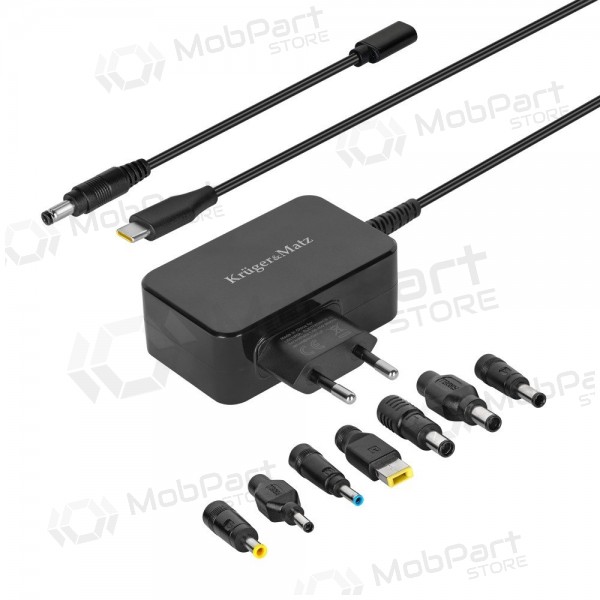 Universal laptop charger Kruger&Matz 65W black