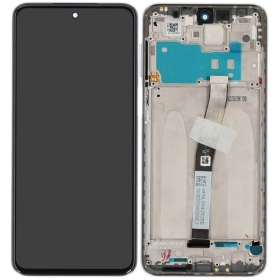 Xiaomi Redmi Note 9 Pro, Note 9S screen (white) (with frame) (Premium)