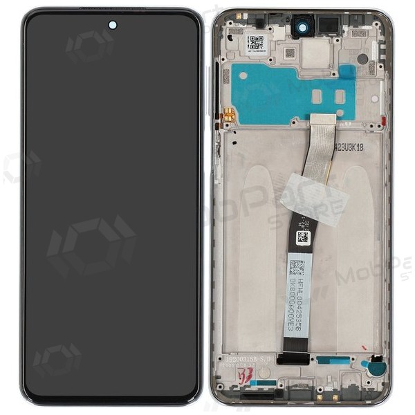 Xiaomi Redmi Note 9 Pro, Note 9S screen (white) (with frame) (Premium)