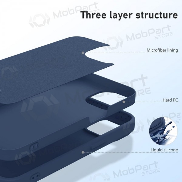 Apple iPhone 14 Pro Max case „Nillkin Silicone“ (dark blue) Apple iPhone 14 Pro Max case „Nillkin Silicone“ (dark blue)