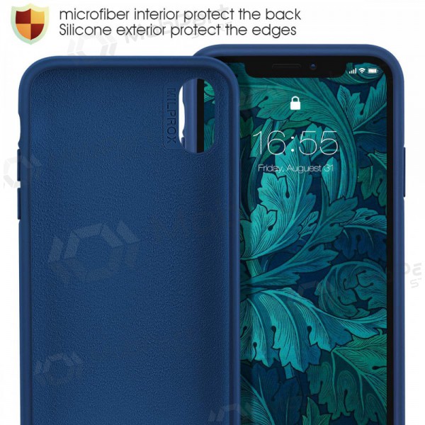Apple iPhone 12 Pro case - Liquid Silicone 1.5mm (dark blue)