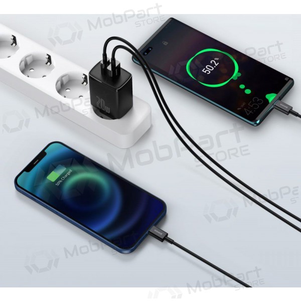 Charger Baseus USB + Type-C 20W CCXJ-B01 (black)
