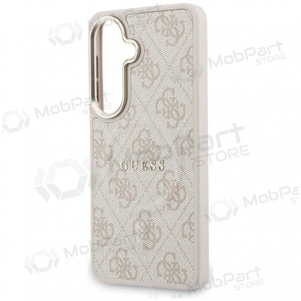 Samsung Galaxy S26 case -Guess PU Leather 4G Gold Frame Magnetic- (pink)