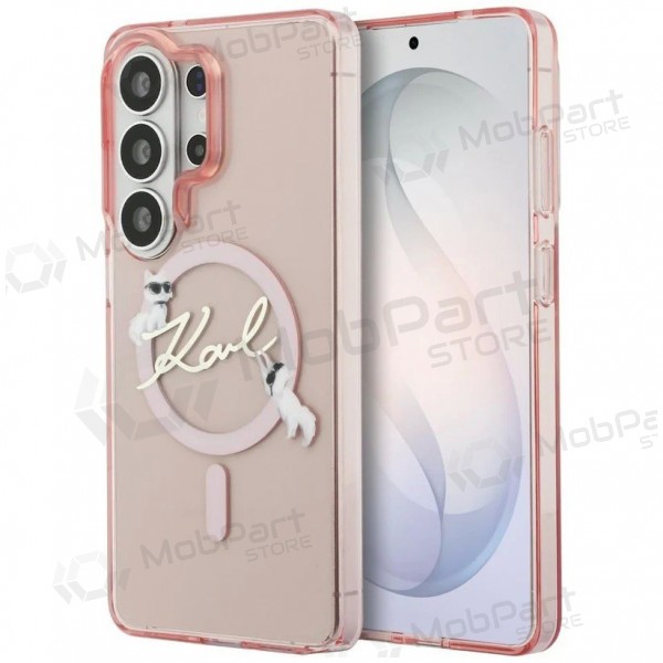 Samsung Galaxy S26 Ultra case - Karl Lagerfeld IML Choupette Karl Script Logo Magnetic (pink)