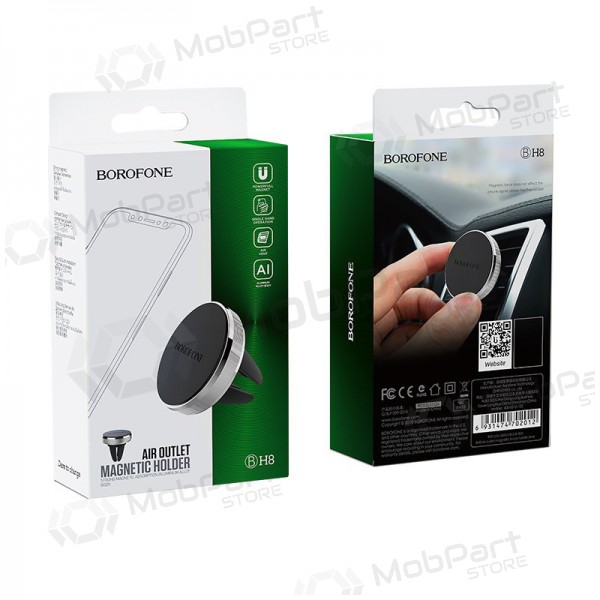 Automobilinis Universal telefono laikiklis Borofone BH8, tvirtinamas ant prietaisų skydelio, magnetinis, black