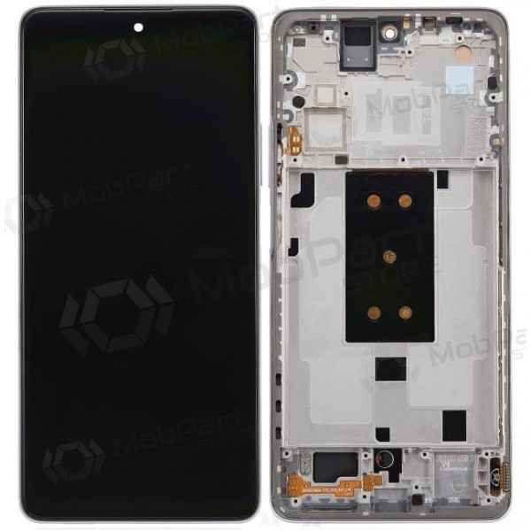 Ekranas Xiaomi 11T 5Gwith lietimui jautriu stikliuku and rėmeliu Moonlight White/Silver original (service pack)