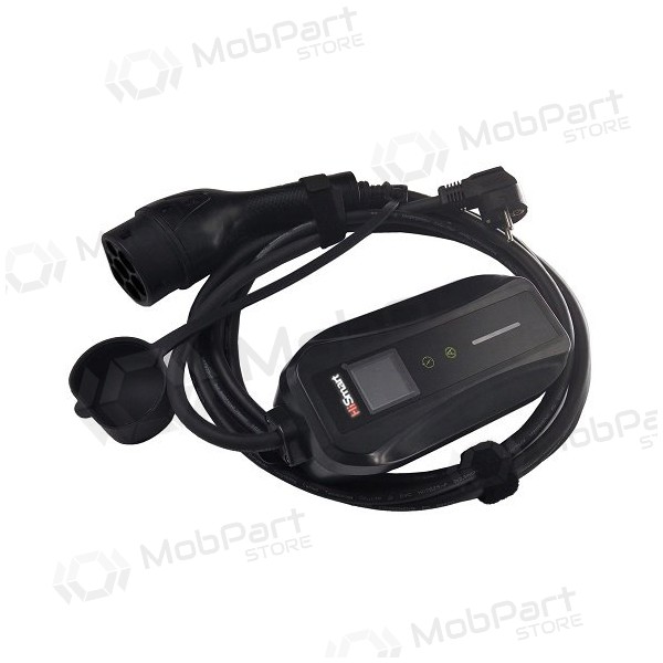 Elektromobilio nešiojamas charger GB/T - Schuko (220V), 6-16A, 3.5kW, 1-fazė, 5m