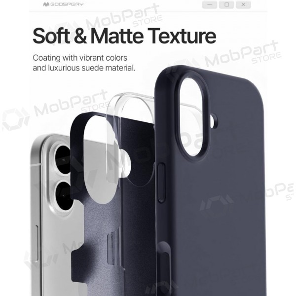 Case Mercury Pure Magsafe Silicon Case Apple iPhone 17 dark blue