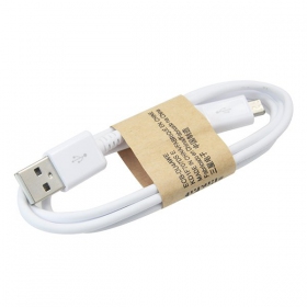 USB cable microUSB (white) 1.0m