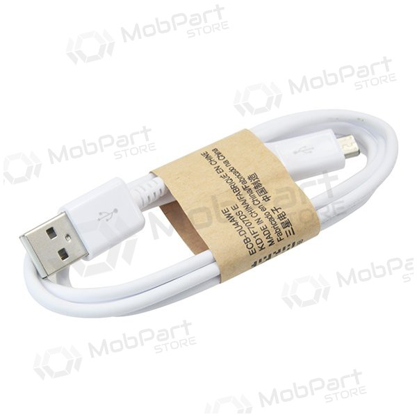 USB cable microUSB (white) 1.0m