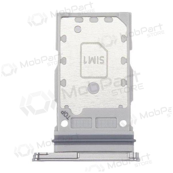Samsung S901 / S906 Galaxy S22 / S22 Plus SIM card holder (Dual) (white) Samsung S901 / S906 Galaxy S22 / S22 Plus SIM card holder (Dual) (white)