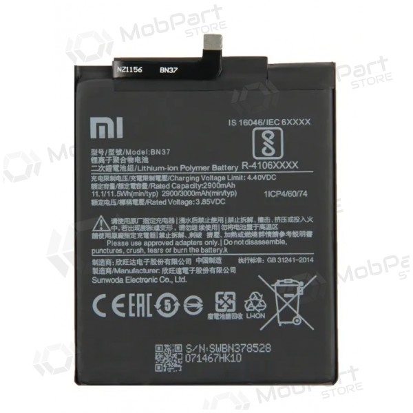 Xiaomi Redmi 6 / Redmi 6A battery, akumuliatorius (BN37) (original) Xiaomi Redmi 6 / Redmi 6A battery, akumuliatorius (BN37) (original)