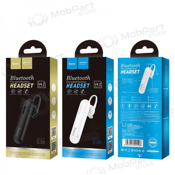 Wireless headset / handsfree Hoco E36 black