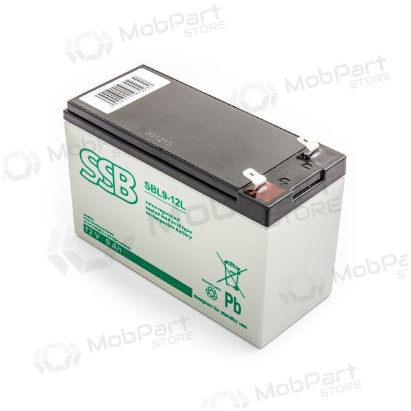 Battery (AGM) SSB SBL (9Ah, 12V, F2, VRLA)