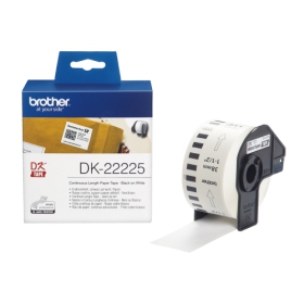 Brother Continuous DK-22225 (DK22225), black tape