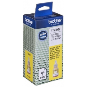 Brother DCP-T300/ T500W/ T700W (BT5000Y), yellow cartridge for inkjet printers, 5000 pages.
