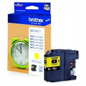 Brother LC 125XL (LC125XLY), yellow cartridge for inkjet printers