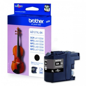 Brother LC 127XL (LC127XLBK), black cartridge for inkjet printers, 1200 pages.
