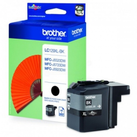 Brother LC 129XL (LC129XLBK), black cartridge for inkjet printers, 2400 pages.