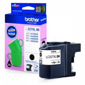 Brother LC 227XL (LC227XLBK), black cartridge for inkjet printers, 1200 pages.