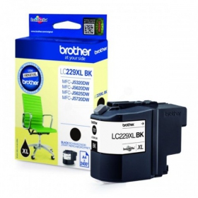 Brother LC 229XL (LC229XLBK), black cartridge for inkjet printers, 2400 pages.