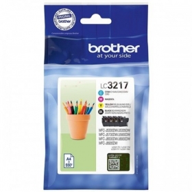 Brother LC3217 (LC3217VALDR) Ink cartridge set, Black, cyan, magenta, yellow