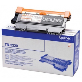Brother TN-2220 (TN2220), black cartridge for laser printers, 2600 pages.