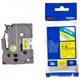 Brother TZe-641 (TZE641) 18mm, 8m, Yellow, black tape
