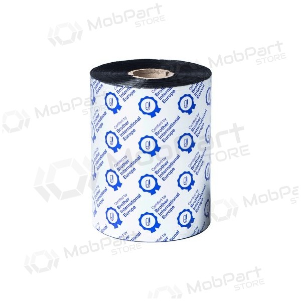 Brother BWS-1D600-110 Standard Wax Thermal Transfer Ribbon 110mm x 600m, Black