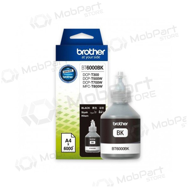 Brother DCP-T300/ T500W/ T700W (BT6000BK), black cartridge for inkjet printers, 6000 pages.
