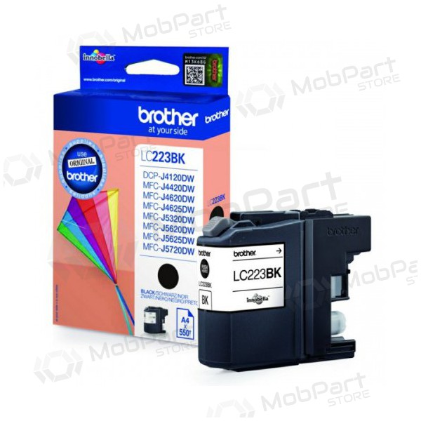 Brother LC 223 (LC223BK), black cartridge for inkjet printers, 550 pages