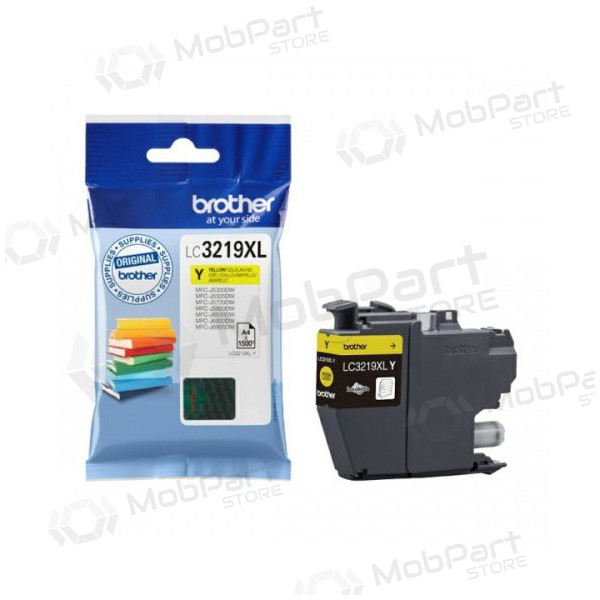 Brother LC 3219 (LC3219XLY), yellow cartridge for inkjet printers, 1500 pages.