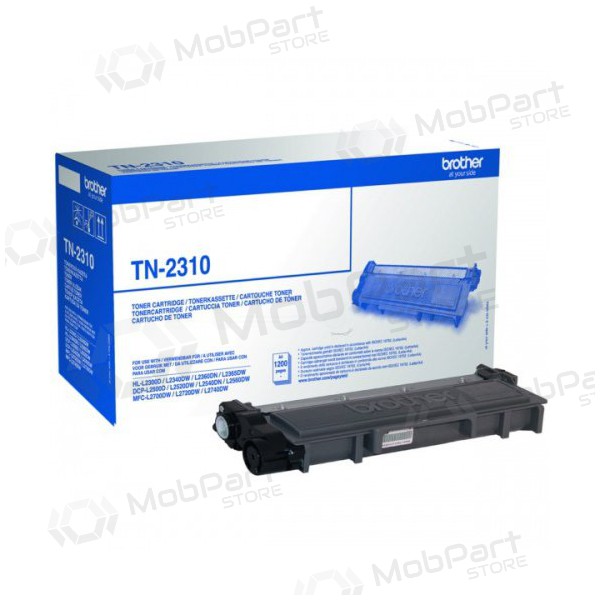 Brother TN-2310 (TN2310), black cartridge for laser printers, 1200 pages.