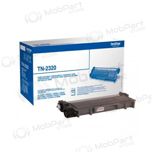 Brother TN-2320 (TN2320), black cartridge for laser printers, 2600 pages.