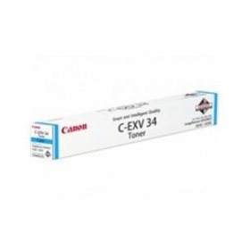 Canon C-EXV 34 (3783B002), sky blue cartridge for laser printers, 19000 pages.