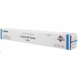 Canon C-EXV 49 (8525B002AA), cyan laser toner cartridge, 19000 pages.
