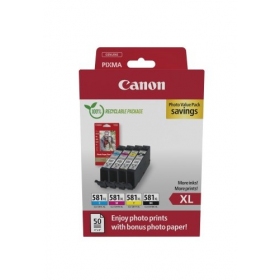Canon CLI-581XL (2052C004) Photo value pack Ink cartridge set, C/M/Y/BK