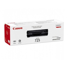 Canon CRG 725 (3484B002) black cartridge for laser printers, 1600 pages.