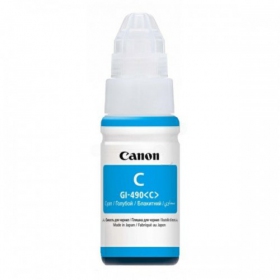Canon GI-490 Refill Ink (0664C001), cyan cartridge for inkjet printers