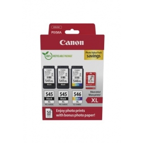 Canon PG-545XL/CL-546XL (8286B015) Photo value pack Ink cartridge set, BK/CMY