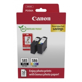 Canon PG-585/CL-586 (6205C004) Photo value pack Ink cartridge set, BK/CMY