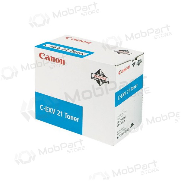 Canon C-EXV 21 (0453B002), sky blue cartridge for laser printers, 14000 pages.