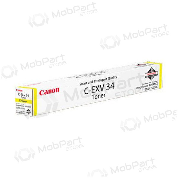 Canon C-EXV 34 (3785B002), yellow cartridge for laser printers, 19000 pages.