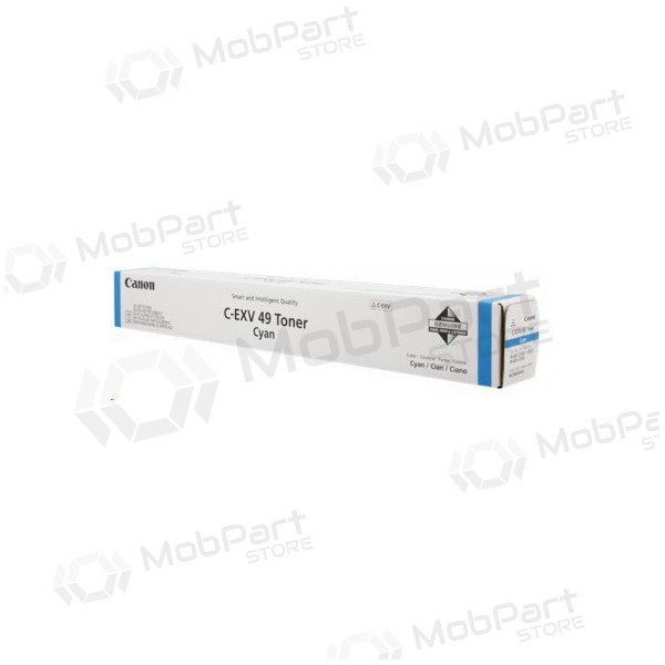 Canon C-EXV 49 (8525B002AA), cyan laser toner cartridge, 19000 pages.