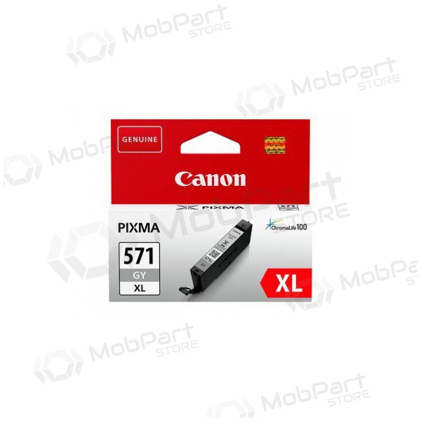 Canon CLI-571XLGY (0335C001), grey cartridge for inkjet printers, 289 pages.