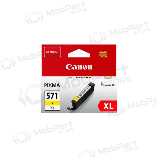 Canon CLI-571XLY (0334C001) Yellow Ink Cartridge for Inkjet Printers, 715 pages