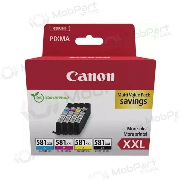 Canon CLI-581XXL (1998C007) Ink cartridge set, C/M/Y/BK